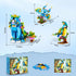 Set, 3 1 412 8 9 10 11 12+ PLAXSOON Flower Cat Building in Floral Parrot Butterfly Animal Figure Building Toy for Home