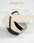 DILIMI Summer Car Seat Covers for Babies, Muslin Cotton Baby Car Seat Cover with Breathable Mesh Window, Infant Car