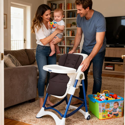 Generic High Chair Cover, Dining Seat Protector, Versatile Size Waterproof PU Leather Cushion Soft Padding, PU Material