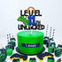 Level 11th Unlocked Cake Topper, Happy 11th Birthday Cake Decoration, Video Game Controller Theme Supplies