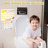 BOXOB Potty Training Chart with Reward Stickers, Potty Sticker Chart Cute Toilet Sticker Reward Chart for Toddlers Boys