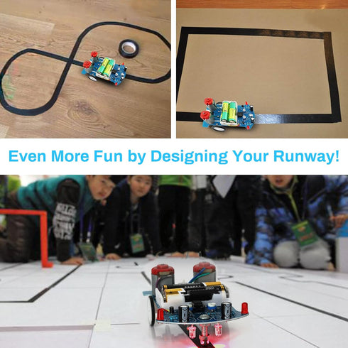 MiOYOOW Soldering Practice Kit, DIY Smart Car Robot Kit for School Competition, STEM Education for 10+ Years Old