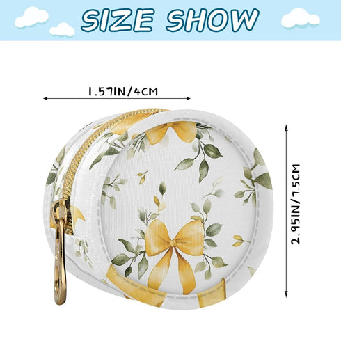YETTASBIN Bow Twig Portable Pacifier Holder Case with Metal Hook Buckle & Zipper for Diaper Bag and Stroller, Versatile
