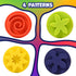 2 Set 4 Ready Learn Triangle Grip Stampers - Patterns - of - Playdough Accessories - Easy-Grip Art Supplies - Paint