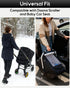 2 3D Waterproof Baby Car Seat Cover, Warm Carseat Cover for Cold Weather, Infant Car Seat Canopy with Breathable Vents