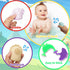 13 Pcs Baby Bath Toys, Silicone Mold Free Squeezable Dinosaurs with Storage Bag, No Hole Sensory Ocean Animal Suction