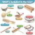 STOIE'S Wooden Musical Instruments for Kids Ages 5-9, Montessori Baby Musical Instruments for Toddlers 3-5