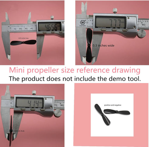 skrnrhrery 46 Mm 0.8 Mm The Propeller Blades, UAV Propeller Used to Remote Control The Glider Special Nylon Blade Shaft
