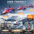 NIPLOOOW 4-8, 360 6 7 8 10 12 Foam Remote Control Airplanes Rc Planes for Kids Remote Control Planes Fighter Jet