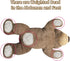3.5lbs 24" Fiosnow Weighted Stuffed Animals for Adults Brown Bear Weighted Plush Animals for Kids Throw Pillow Hugging