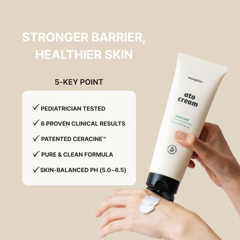 200 6 8.11 oz mongdies Baby Ato Cream | Hour Long Lasting Hydration | Patented Ceracine & Layer Ceramide Barrier Care |