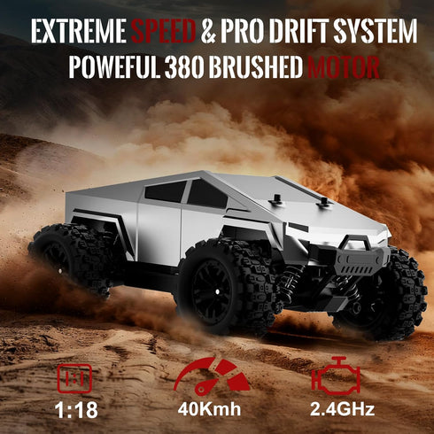 1:18 40 4WD 4X4 2 Batteries/2 2.4GHz Fast RC Car KM/H High Speed Remote Control Monster Truck Off Road All Terrain