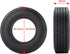 2PCS RC Rubber Tires 83.5mm Soft Rubber Mud Tyres for 1/14 Tamiya Truck Tractor Cargo RC Car