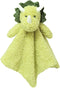 Baby Green Triceratops Soft Stuffed Animal Security Blanket, Plush Dinosaur Lovey, 14"
