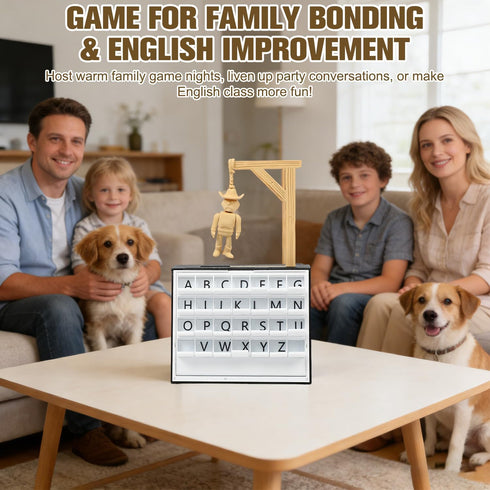 KOSIMI PlayBook'd - Hangman Game Magnetic Cowboy, Vocabulary Words Spelling Challenge Table Game, Hangman Challenge