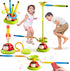 Pobaiyi 5 in 1 Musical Jump Toys, Toss Ring Game Stomping Launch Rocket