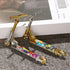 Mini Fingerboard Scooters Gold, Tiny Two Wheel Toys, Finger Scooter Fingertip Movement Skateboard for Play