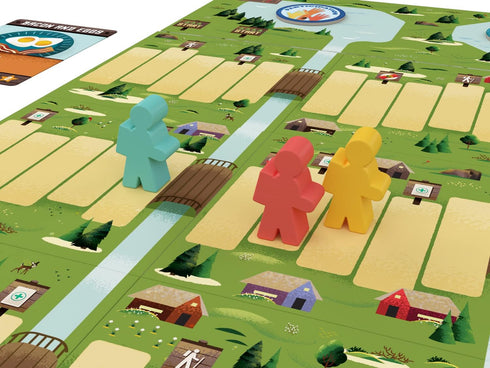 Buffalo Games - Summer Camp - Competitive Family Game Night Deck Building Racing Game - Classic Activities for Ages 10