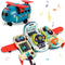 Dwi Dowellin Airplane Car Toy, Steering Wheel Toys for 3-6 Year Olds with Sound and Light, Educational Gift, Blue