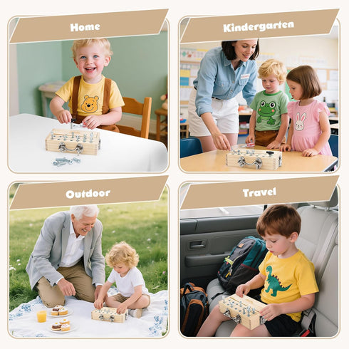 3 4 5 3 Set Set 3-6 Vanplay Busy Board Toys for Year Olds Boy Birthday Gifts, Montessori Toys for Year Old, Screwdriver