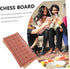 Chinese Chess Portable Chess Game Accessory - Convenient Foldable Leather Chess Board for Board Game Supplies