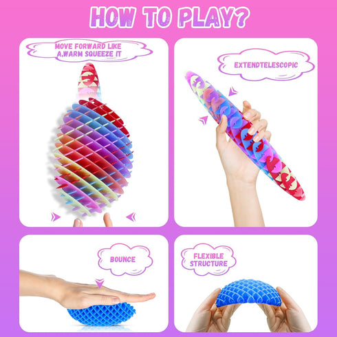 Fidget Toy, Blue Big Fidget Toys Adults and Teens, Funny Stretchy Sensory Stress Toys, Fidget Sensory Squeeze Toys