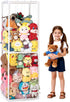 Cerpourt Stuffed Animal Storage,PVC Tube Zoo Stuffed Animal Holder with Elastic Band,Space Save