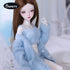 Set 1/3 Doll Clothes for BJD, Resin Toy Accessories Cardigan+ Vest+ Pants (Blue, for BJD)