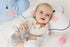 GZMM Baby Bib for Girls, Reversible Waterproof Handmade Natural Cotton Baby Drool Bib 0-12 months (2 Pack)
