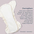 Pack 4 Esembly Overnighters Organic Cotton Cloth Diaper Booster Inserts with Stay-Dry Fleece Reusable Nighttime