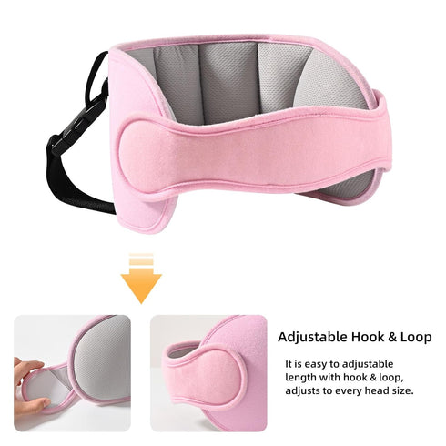 LETTON Car Seat Head Support for Child, Adjustable Toddler Car Seat Head Holder Head Strap, Safe, Breathable Head