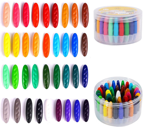 FANYUETIAN peanut crayons - washable crayon for toddlers 1-3 & kids ages 4-8,