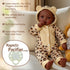 17" 3+ BABESIDE Adorable Lifelike Black Baby Doll - Handmade Realistic African American Baby Dolls with Premium Outfit