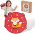 Tambourines Musical Instrument, 6 inch Wooden Hand Held Drum, Birch Metal Jingles, Educational Gift