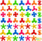 LANQKUISZ 100 Pack Mini Fidget Spinner Toys,Stress Relief Sensory Toys,Birthday Party Favors Gifts
