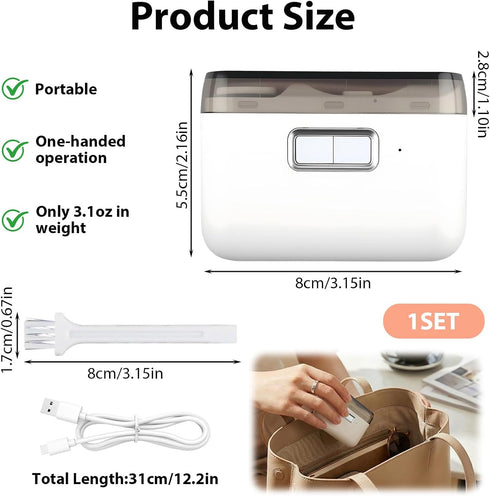 Duoxiate Trimmer Electric Nail Clipper with LED Light, Rechargeable Automatic Nail for Babies, Kids, Adults & Seniors