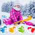 Holady 4PCS Large Size Snowball Maker Clip,Snowball Maker Tool with Handle for Snow Ball Fights, Snow Toys Kids Winter