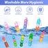 amicbng 270 Pack Pcs Pop Keychain Party Favors ,Mini Pop Keychain It Fidget Toy Bulk Stocking Pinata Stuffers Birthday