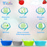 Cereal Bowls with Straws for Kids Bowls with Straw for Cereal Childrens Bowls with Straw Built in for Kids Plastic Straw Bowls for Toddlers Dishwasher Safe BPA FREE for boys by Quiet Book Club