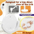 Terixe 2 Pack Wall Mount Bracket Compatible with Nanit Flex Multi-Stand - Round, White, Durable ABS Material, Easily