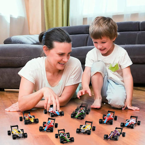 Hooqict 14 Pcs Formula Mini Pull Back Car for Kids Boys Ages 4-8, Race Car Party Favors, Goodie Bag Stuffers