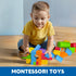 Large Building Blocks for Toddlers 2-3, Big Foam Bath Toys, Soft Stacking Blocks Set for 18+ Month Olds