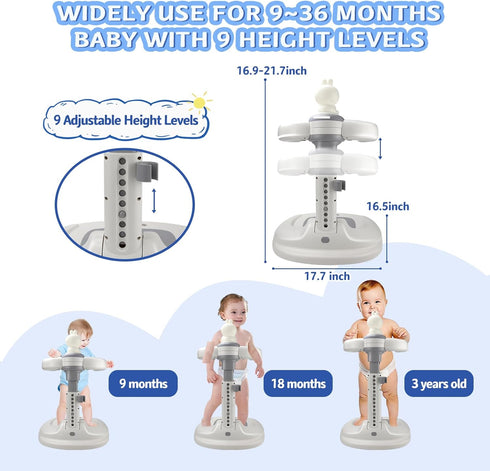9-36 Baby Bath Shower Stand,Toddler Bath Standing Support,Baby Standing Bath,Foldable Infant Bath With Shower