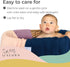 Knit Baby Blanket in Cable Pattern, Organic Cotton Blankets for Crib or Stroller, Receiving Blankets - Lilac Purple