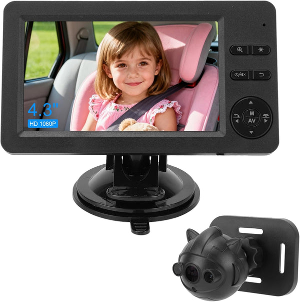 Funien 1080P Night Vision Car Baby Monitor with CloseRange Soothing Sound - Wide