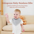 10-Pack Soft Absorbent Baby Bandana Bibs - for Teething & Feeding