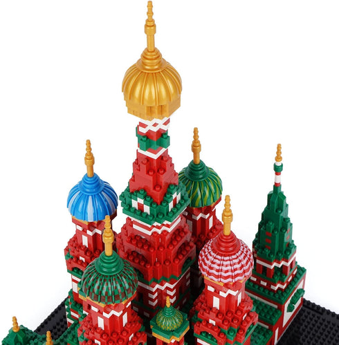 Building Block Set - Saint Basil's Cathedral Architecture Model, 4300 PCS Educational Mini Blocks