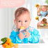 Baby Solids/Frozen Fruit Feeder Pacifier, BPA-Free Silicone Pouch & Nipple, 2-Pack for Teething Relief