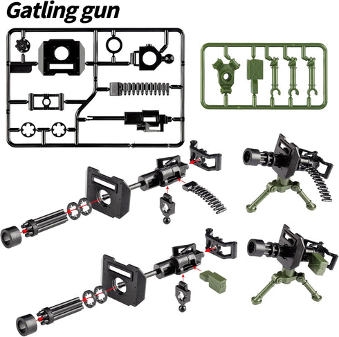 Weapons Pack Military Accessories, U.S Heavy Weaponry Toys, Compatible with Major Brand, 3 Years Old+