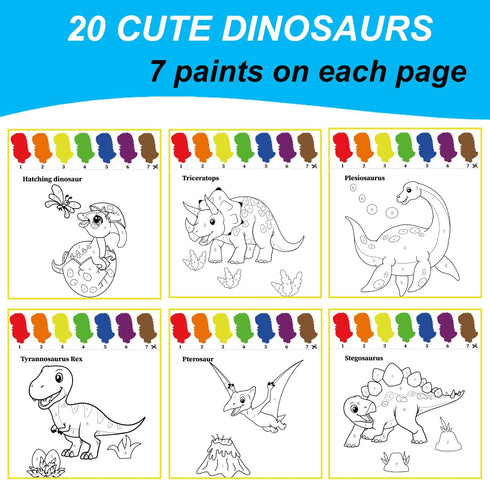 ALNETI 3-5 5-7 3 5 4 Paint with Water Coloring Books for Toddlers - Watercolor Painting Activities for Kids Ages